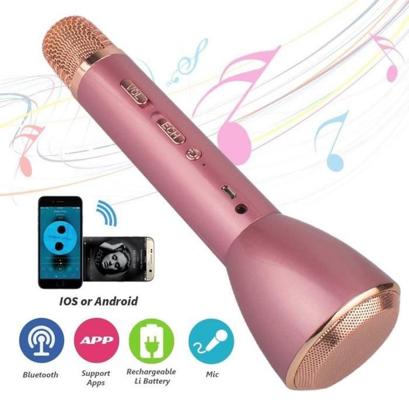 Microphone Sans Fil Karaoke Avec Haut-parleur Bluetooth - Rose Portable Blutooth 4.1 Haut-parleurs Portables K... Microphone Sans Fil Karaoke Avec Haut-parleur Bluetooth - Rose Portable Blutooth 4.1 Haut-parleurs Portables K...